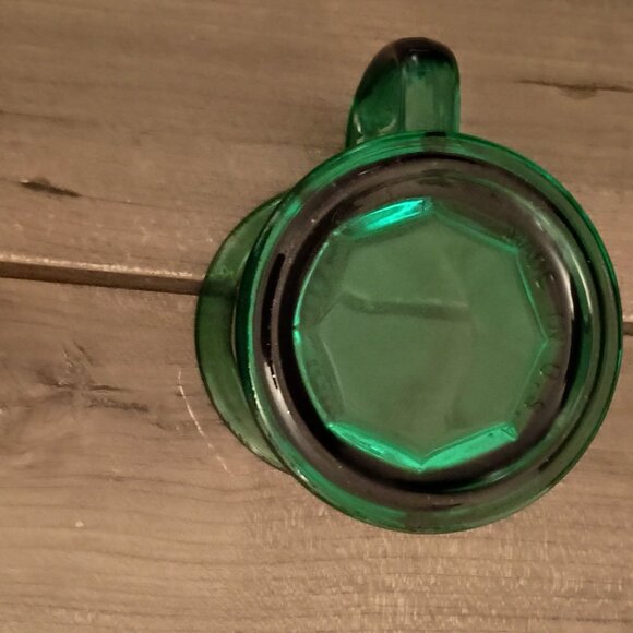 Vintage Girl Scouts Logo Emerald Green Glass Mug Made in the USA - Picture 9 of 10
